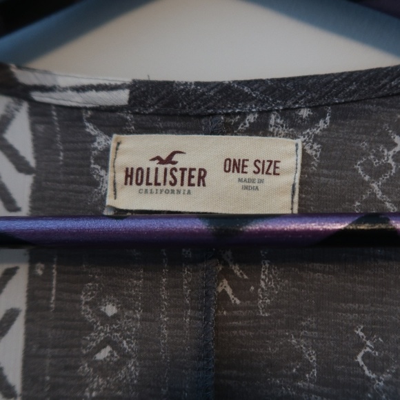 Hollister Tribal Print Fringe Kimono - One Size - Picture 5 of 5